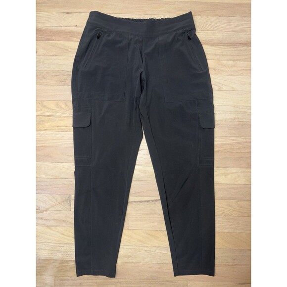 ATHLETA Gray Chelsea Cargo Pants Pull On Stretch Active Gorpcore Women 10 - Picture 1 of 11